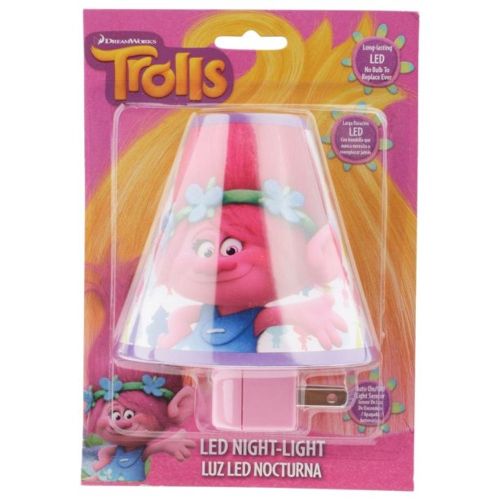 DreamWorks Trolls Movie Pink LED Plug In NightLight